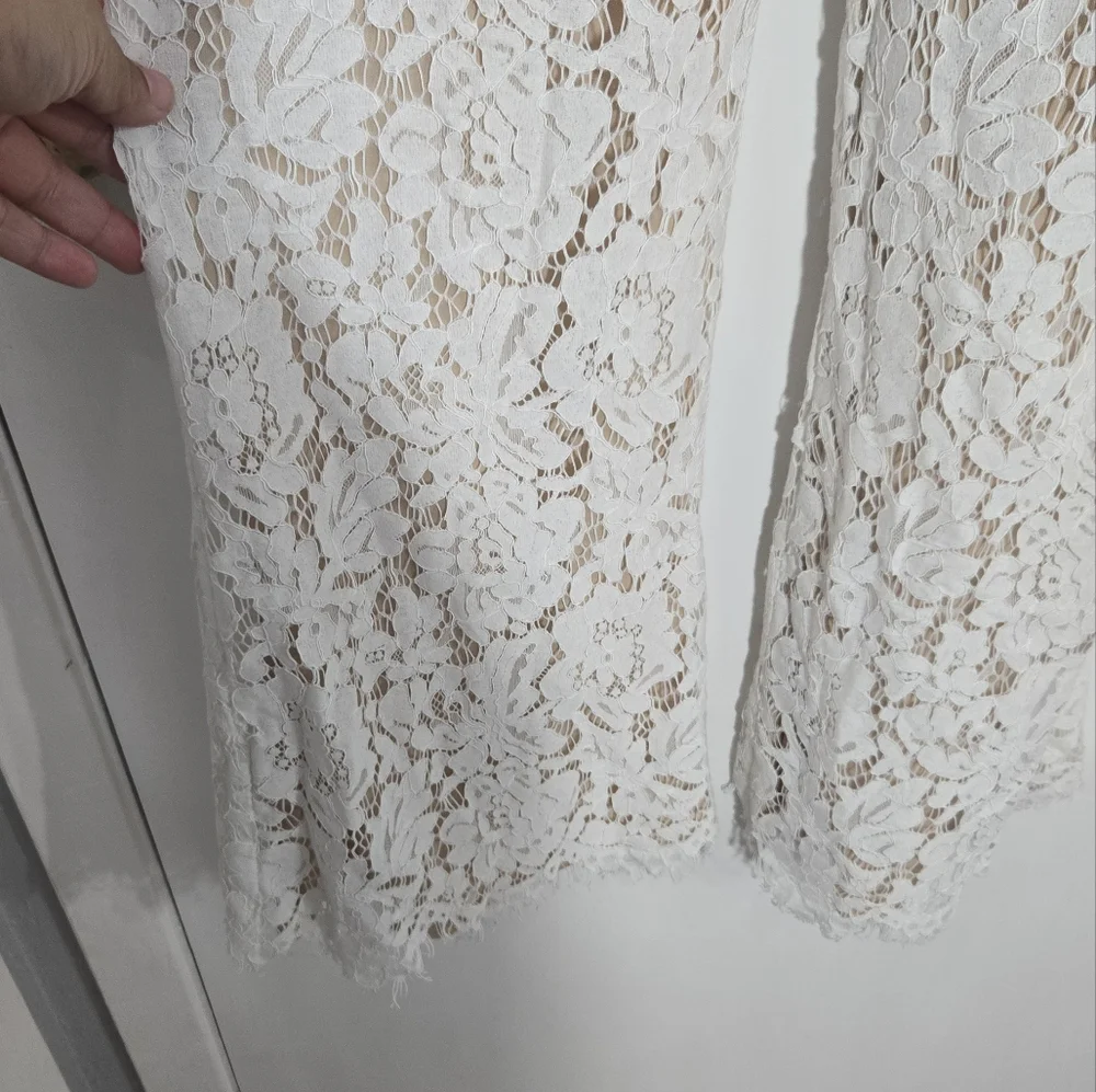 Aakaa Ivory Lace Jumpsuit Graduation/Brides - Picture 8 of 16